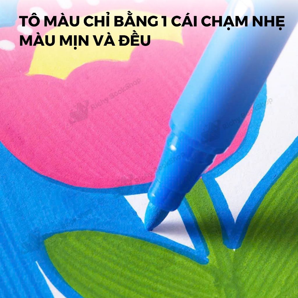 Bút màu acrylic kèm túi xách cho bé tô trên mọi chất liệu, xoá được, an toàn Mideer acrylic Markers