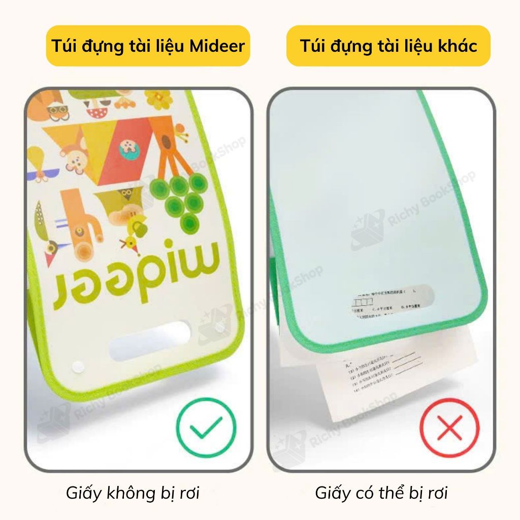 Túi Đựng Tài Liệu Khổ A4 Mideer Accordion Folder, Túi Đựng Hồ Sơ Cầm Tay 13 Ngăn