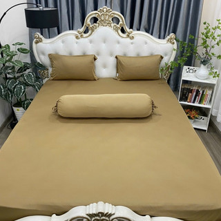 [ĐỦ SIZE] Bộ Ga Gối Thun Hàn Quốc Thoáng Mát, Đủ Size Từ 1m Đến 1m8, Bộ 4 Món Ga Gối Bền Đẹp_Giá Rẻ