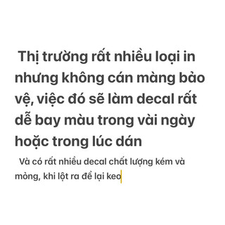 Tem dán cột B in 3 lớp không phai màu (tặng gạt dán) 1 xe nên đặt 2 tấm ạ