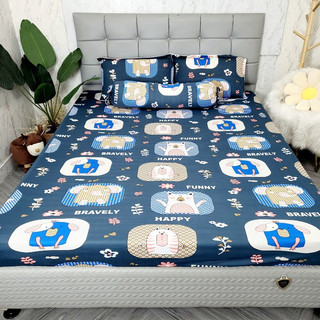 🌸Thun Hàn Quốc🌸 Trọn Bộ Ga Gối Thun Hàn Quốc Nằm Mát Bền Đẹp, Không Nhăn Xù, Bộ 4,5 Món _ Chăn Ga Sỉ