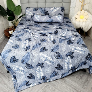 🌸Thun Hàn Quốc🌸 Trọn Bộ Ga Gối Thun Hàn Quốc Nằm Mát Bền Đẹp, Không Nhăn Xù, Bộ 4,5 Món _ Chăn Ga Sỉ
