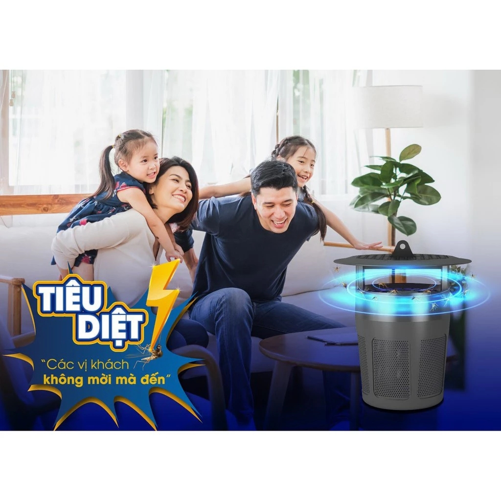 Đèn Bắt Muỗi Rạng Đông Hiệu Quả Sau 1 Đêm, Không Gây Mùi Khét, Tiết Kiệm Điện