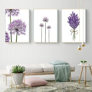 11 Set Tranh Treo Tường Chủ Đề Hoa BH18- Tranh Trang Trí Phòng Khách, Phòng Ngủ, Bàn Làm Việc
