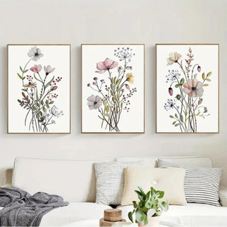 11 Set Tranh Treo Tường Chủ Đề Hoa BH18- Tranh Trang Trí Phòng Khách, Phòng Ngủ, Bàn Làm Việc