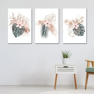 11 Set Tranh Treo Tường Chủ Đề Hoa BH18- Tranh Trang Trí Phòng Khách, Phòng Ngủ, Bàn Làm Việc