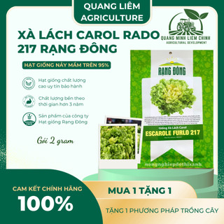 Hạt giống Xà Lách Carol Escarole Furlo 217 (5gram~4500 hạt) dễ chăm sóc, năng suất, trồng quanh năm