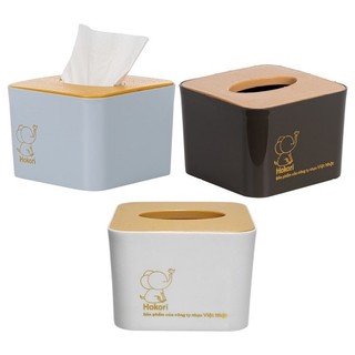 Hộp đựng giấy ăn Hokori hình vuông và hình chữ nhật để bàn tiện dụng
