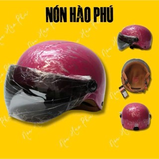MŨ BẢO HIỂM KÍNH GẬP NHÚNG FILM FIBER CARBON CÓ KINHS LÓT NÂU XỊN, NÓN BẢO HIỂM NAM NỮ ảnh 4