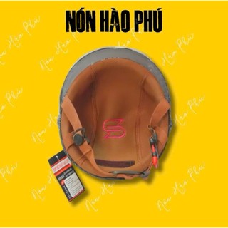 MŨ BẢO HIỂM KÍNH GẬP NHÚNG FILM FIBER CARBON CÓ KINHS LÓT NÂU XỊN, NÓN BẢO HIỂM NAM NỮ ảnh 2