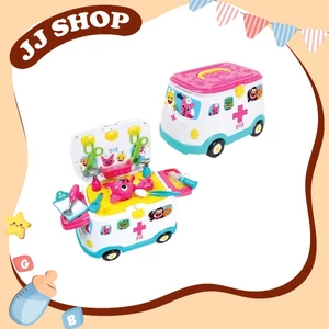 Đồ Chơi Xe Cưu Thương, Xe Bán Hàng Đồ Ăn, Bác SĩABY SHARK - PINKFONG Hàn Quốc Cho Bé - Order Hàn Quốc 5-7 Ngày