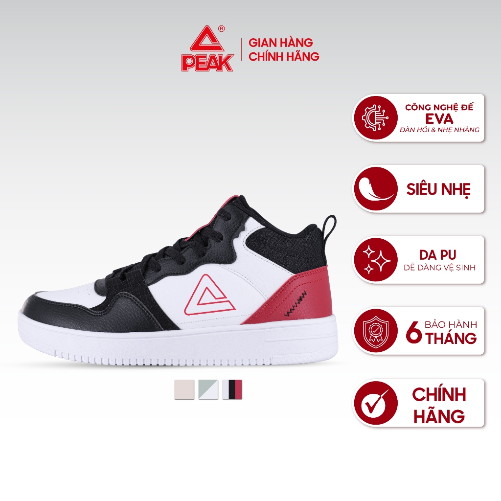 Ảnh Giày thể thao thời trang nam PEAK Culture Fashion Mid Top E233321B E241357B 1