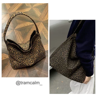 [Trạm Calm] Túi tote vải hoạ tiết da beooo