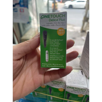 Kim lấy máu Onetouch Delica plus - Hộp 25 cái kim lấy máu tiểu đường vô khuẩn