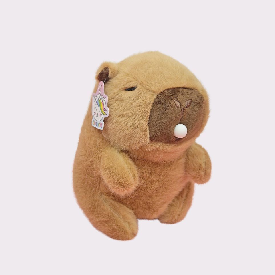 [ CAO CẤP ]Capybara mini nhỏ Gấu Bông Capybara chảy nước mũi đeo balo rùa mũ dâu tây mini hàng cao cấp có tem mác