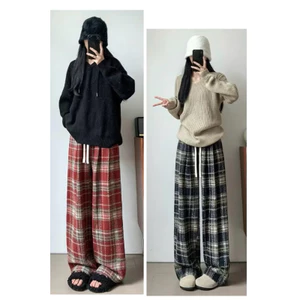 Quần dạ kẻ dày dặn hàng Loại 1
