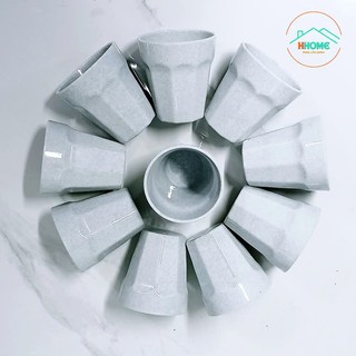 Combo 10/20 Ly trà đá nhựa Melamine cao cấp 250ml – 6 màu lựa chọn size Ø8.6 x 9.2cm – HHome