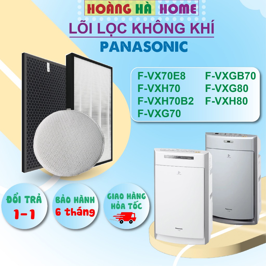 Màng lọc không khí panasonic F-VXH70 VXG70 VXH80 VXG80 VX70E8, Màng lọc  hepa, Màng lọc than hoạt tính, Màng bù ẩm pana | Shopee Việt Nam