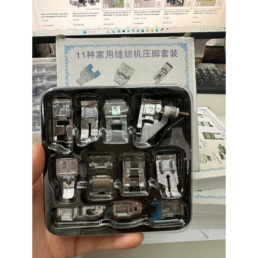 Bộ Chân Vịt Máy May 8/11/16/48 Chi Tiết – Phụ Kiện Đa Chức Năng Có Hộp, Thích Hợp Cho Máy May Mini