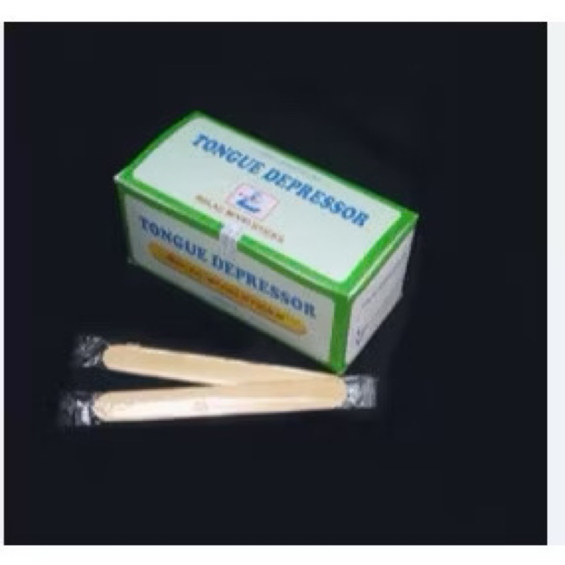 Que Đè Lưỡi Gỗ Tiệt Trùng. Hộp 100 cây( Lạc Việt)