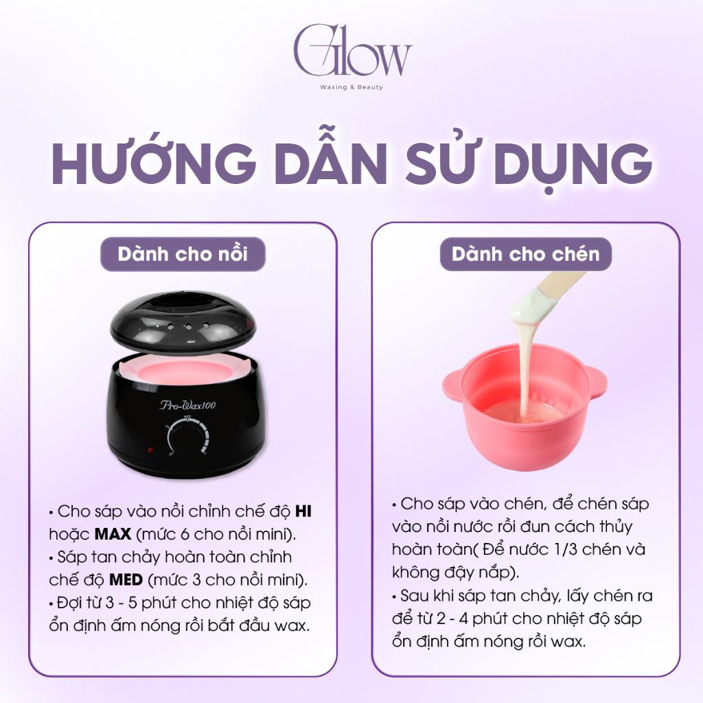 Sáp Wax Lông Hỗn Hợp Nhiều Màu Mix Vụn GLOW WAXING Hàng Tốt Tặng Que Gỗ Phết | BigBuy360 - bigbuy360.vn