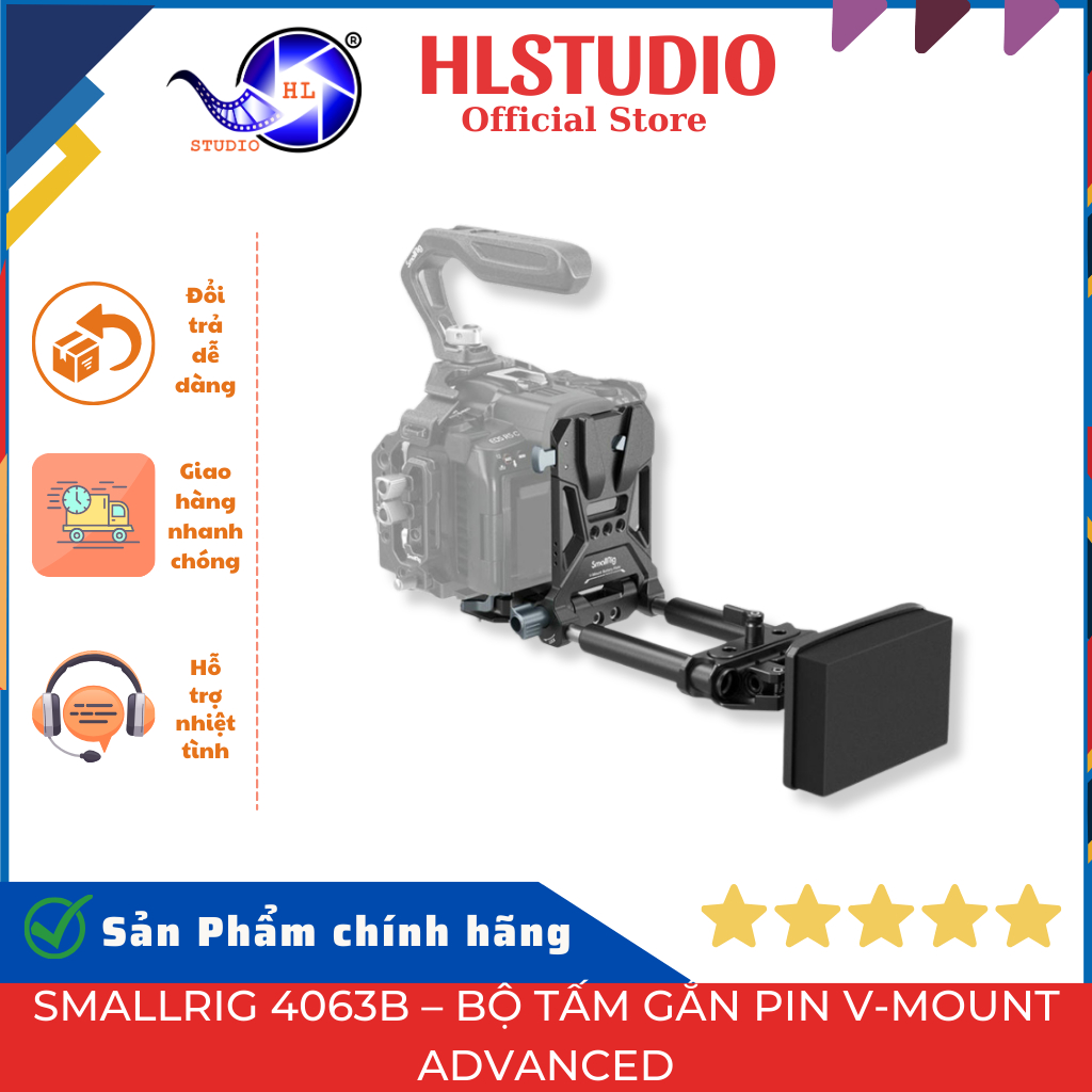 SmallRig 4063B – Bộ Tấm Gắn Pin V-Mount Advanced | Hợp Kim Nhôm Cao Cấp ...