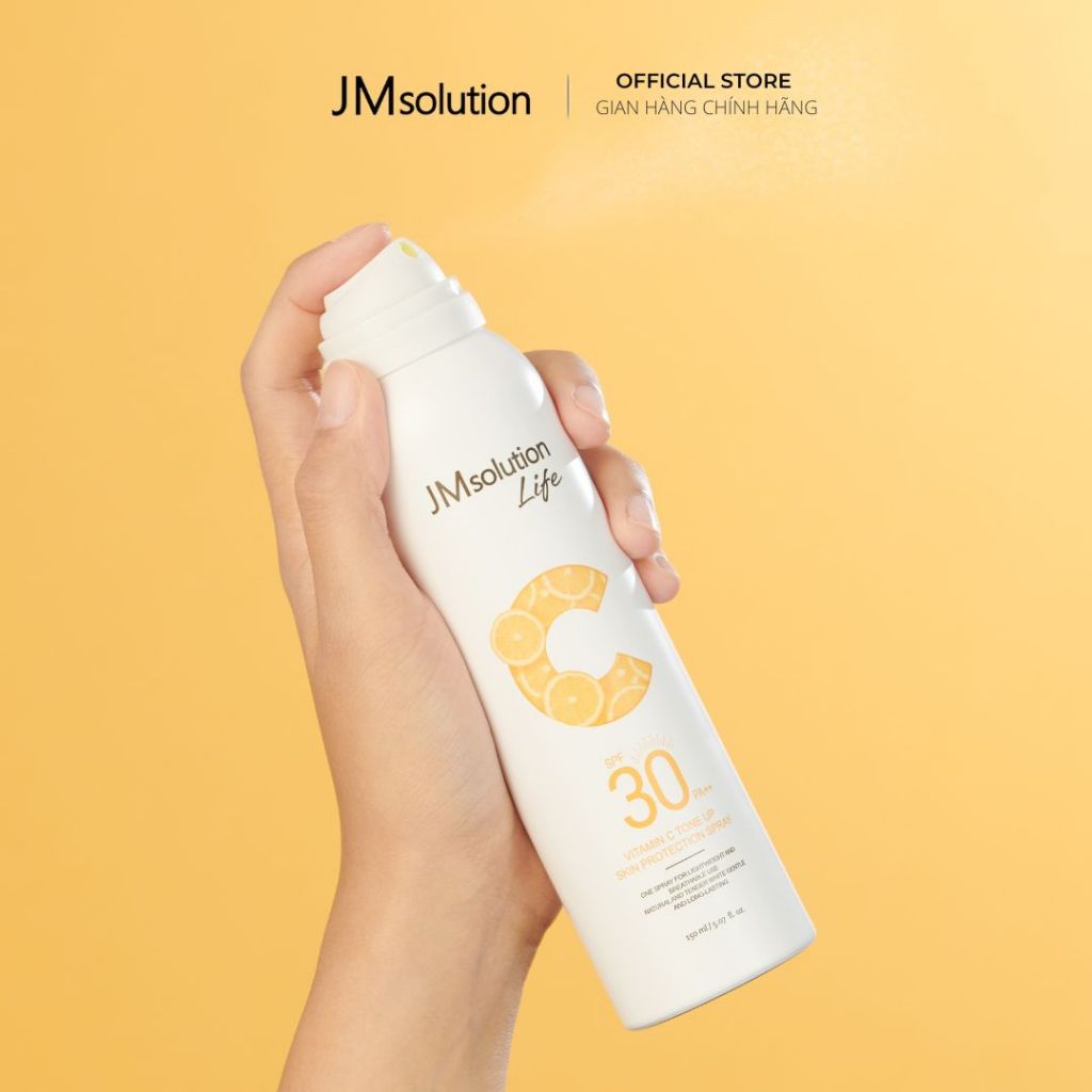 JMsolution Life Xịt Dưỡng Thể Chống Nắng Nâng Tông Chính hãng Vitamin C Tone Up Skin Protection Spray 150ml