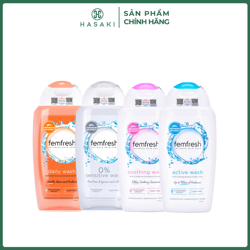 Dung Dịch Vệ Sinh Phụ Nữ Femfresh Intimate Skin Care Soothing Wash 250ml