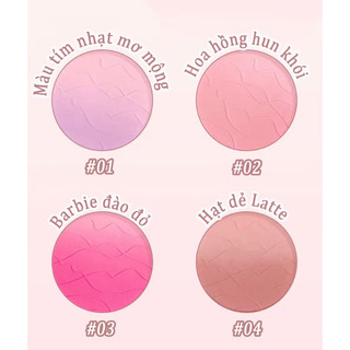 Phấn má hồng lì HISYI Meng Fun dần dần hiển thị màu sắc tự nhiên giãn nở co lại màu sắc tươi sáng hàng ngày