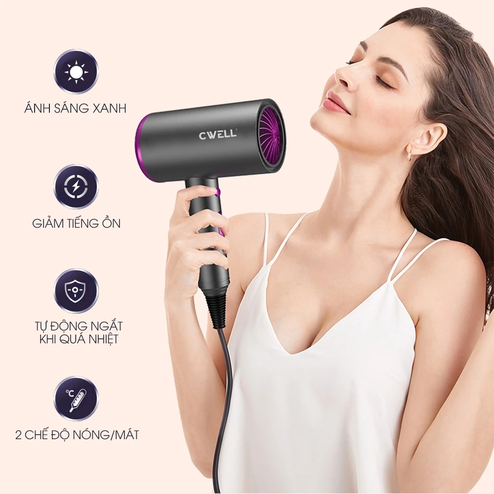 Máy sấy tóc mini CWell C02HD