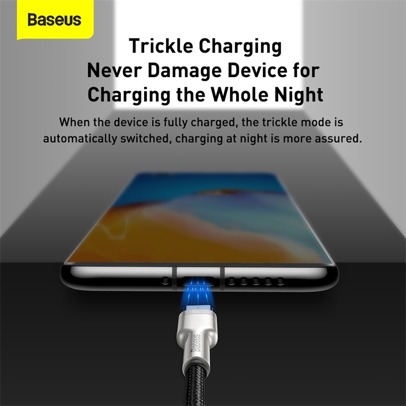 Dây cáp sạc & truyền dữ liệu Baseus Cafule 66W USB to Type-C kim loại cao cấp
