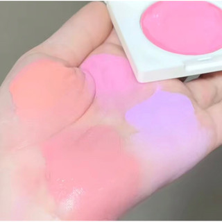 Phấn má dạng kem Cappuvini Vitality Girl Peach Matte Uplifting Color Blush Purple Expanding Color Revealing Tender Rouge