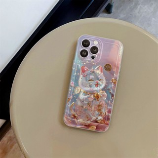 Ốp Lưng iPhone Mèo Phát Tài Tết 2026 Chống Sốc, Trong Suốt Bảo Vệ Camera - iP 7/8/X/XS/11/12/13/14/15/16/17/Plus/Pro/Max