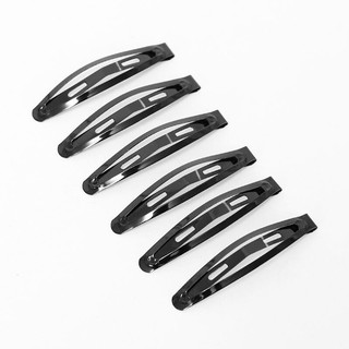Vỉ 12 chiếc ghim tách bật, kẹp mái đen, ghim tóc mái màu đen