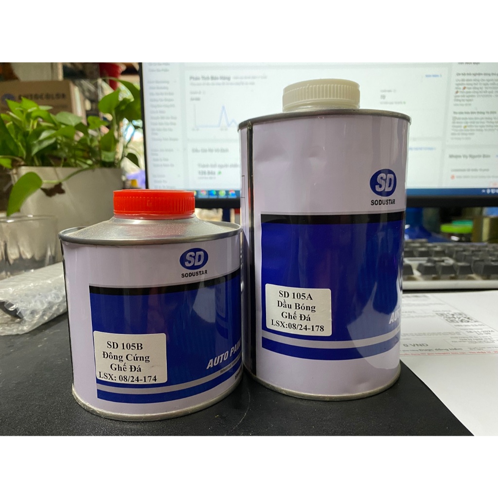 Dầu bóng ghế đá SD105 keo bóng 2k cao cấp bộ 1.5L đã có cứng | Shopee ...