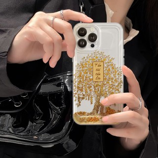 Ốp Lưng iPhone Tài Lộc Viền Thẳng Chống Sốc, Trong Suốt Bảo Vệ Camera iP 7/8/X/XS/11/12/13/14/15/16/17/Plus/Pro/Max/Air