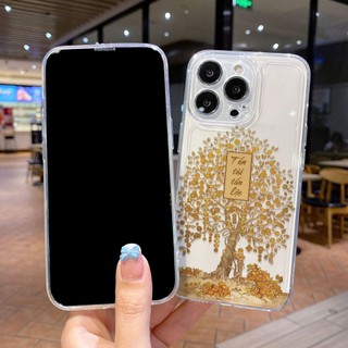 Ốp Lưng iPhone Tài Lộc Viền Thẳng Chống Sốc, Trong Suốt Bảo Vệ Camera iP 7/8/X/XS/11/12/13/14/15/16/17/Plus/Pro/Max/Air