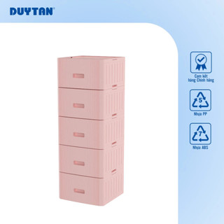 Tủ lắp ghép MatsuLock 5 ngăn DUY TÂN nhựa PP/ABS, 5 hộc tủ tháo lắp linh hoạt, tủ quần áo đa năng, tiện lợi