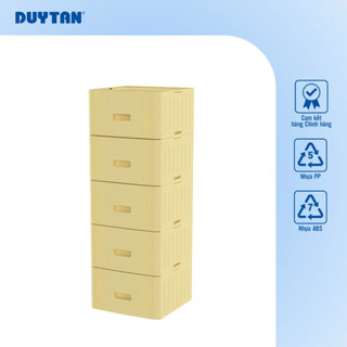 Tủ lắp ghép MatsuLock 5 ngăn DUY TÂN nhựa PP/ABS, 5 hộc tủ tháo lắp linh hoạt, tủ quần áo đa năng, tiện lợi