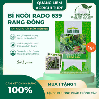 Hạt Giống Bí Ngòi Xanh RADO 639 (Gói 1gram~10 Hạt) Rạng Đông, Dễ Chăm Sóc, Trái Dài, Trồng Quanh Năm