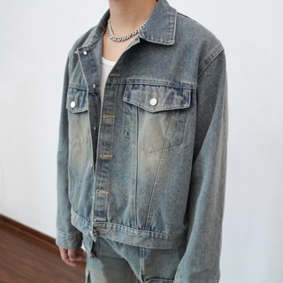 Áo Khoác Jean Bò Denim jacket nam nữ form Boxy Unisex Avocado wash màu xanh đen retro cao cấp bigsize