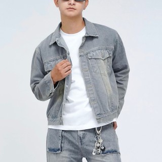 Áo Khoác Jean Bò Denim jacket nam nữ form Boxy Unisex Avocado wash màu xanh đen retro cao cấp bigsize