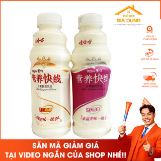 Chai sữa chua uống hoa quả Wahaha 500ml, hàng nội địa Đài Loan