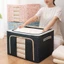 TỦ KHUNG THÉP, (hàng loại 1) túi đựng quần áo chăn màn khung thép dày 3mm vải oxford cỡ lớn 66l, gấp gọn tiện lợi TD99