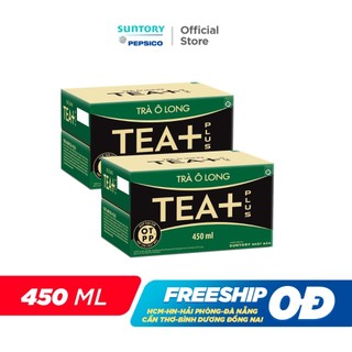 [SALE 15.7] Combo 2 Thùng 24 Chai Trà Ô long Tea+ (450ml /chai)
