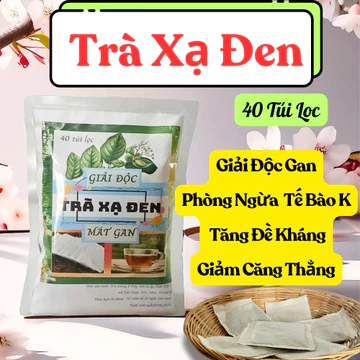 Trà Xạ Đen - 40 Túi Lọc, Hỗ Trợ cải thiện Ung Thư, Giảm Xơ gan - Trà Đông Y Việt