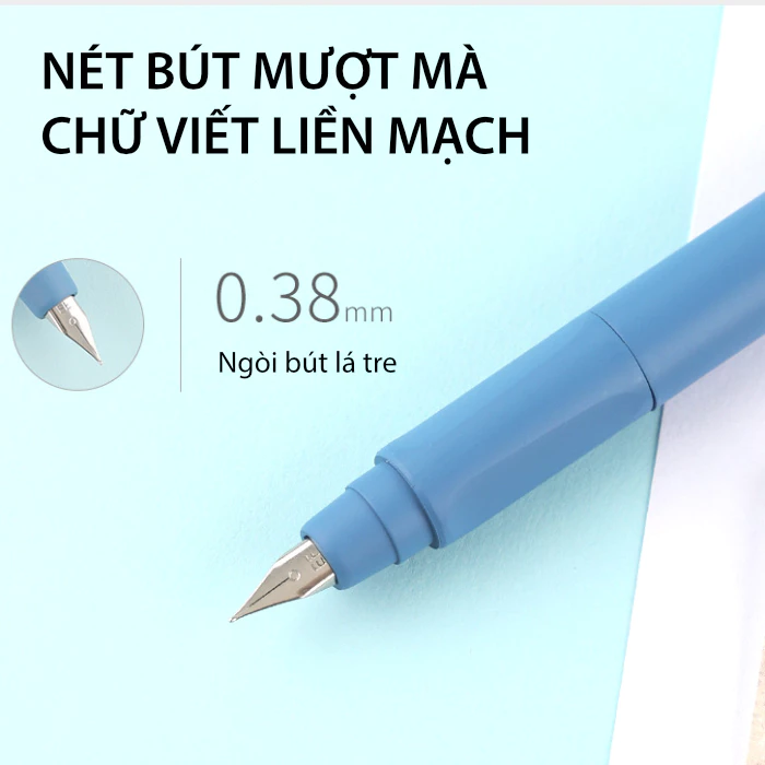 Bút Máy Bấm Ngòi Lá Tre EF 0.38mm