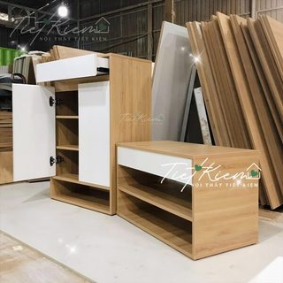 Tủ giày cửa mở gỗ đẹp 60cm NTTK T999