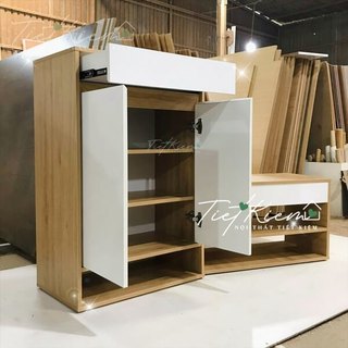 Tủ giày cửa mở gỗ đẹp 60cm NTTK T999