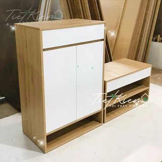 Tủ giày cửa mở gỗ đẹp 60cm NTTK T999